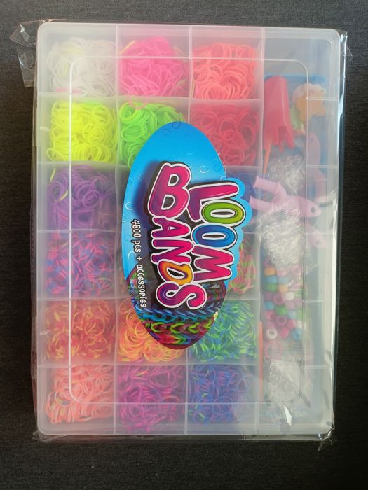 Loom Bands zestaw do robienia bransoletek z gumek 4800 szt