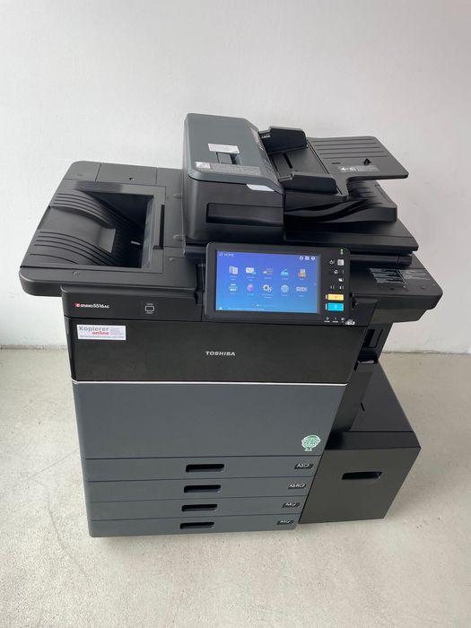 Toshiba e-Studio 5516AC Fotocopiadora a cores, Dual-Scanner, 55 ppm