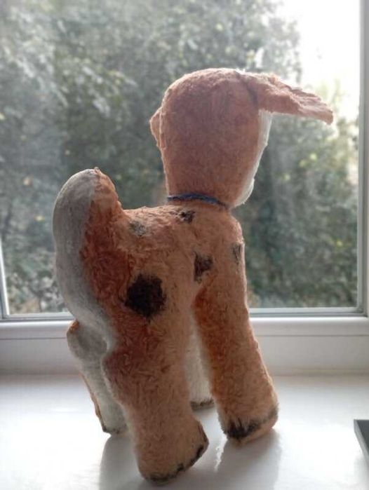Старинная плюшевая игрушка оленёнок Бемби 40-50гг опилки іграшка СССР