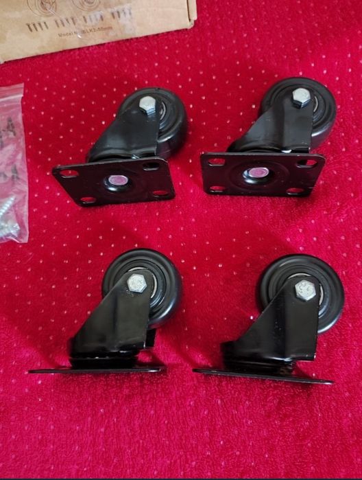 Kółka do wózka-czarne kółka do mebli