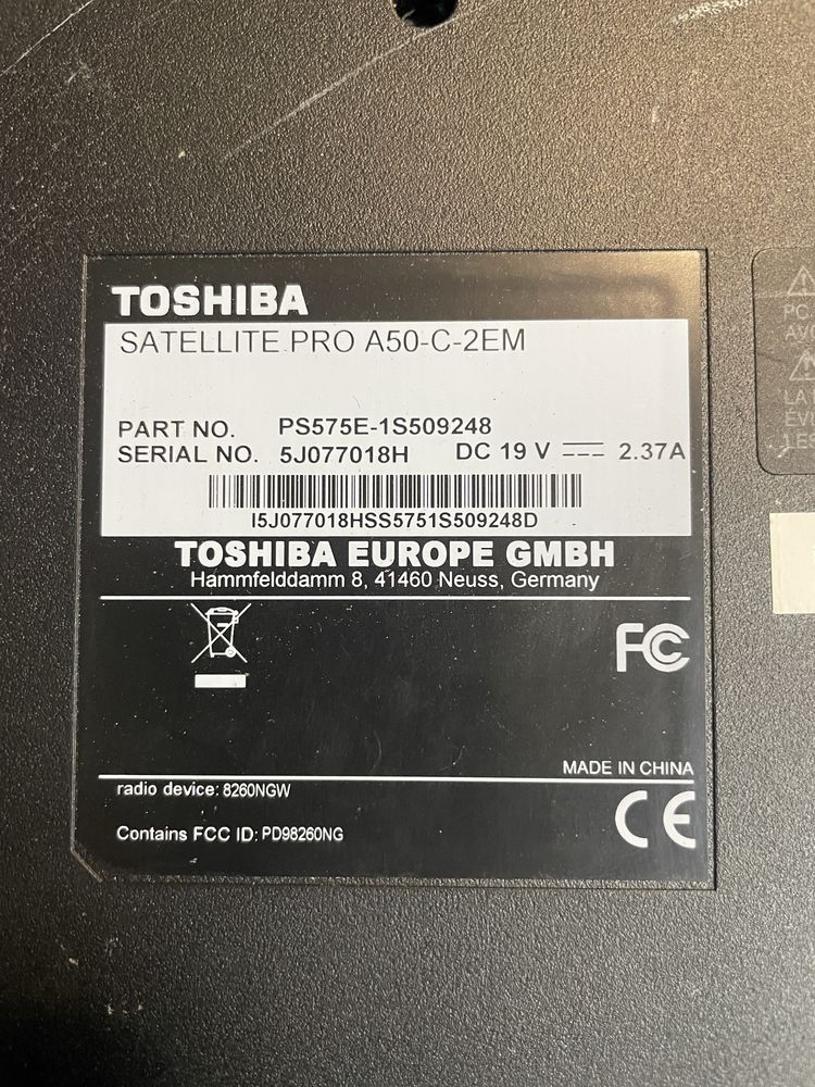 Ноутбуки Toshiba A50
