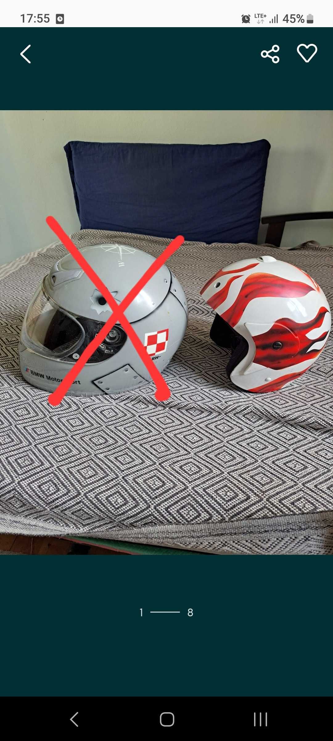 Kask Chełm motocyklowy.