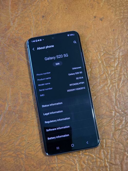 Samsung Galaxy S20 5G 12/128 (Японец Docomo SC-51 на Snapdragon)