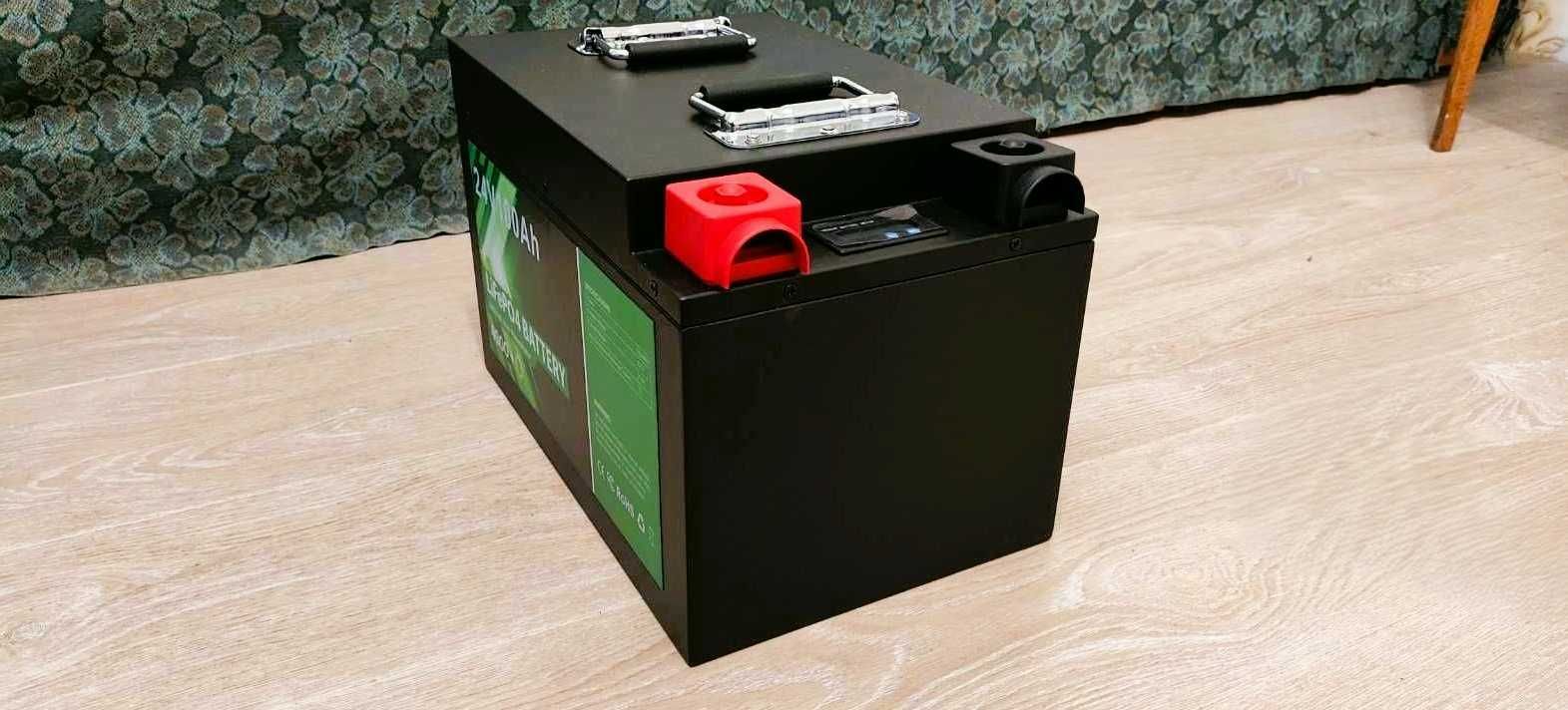 Новий акумулятор lifepo4(літій залізо фосфат)100Ah 24v, 2.56кВт, з BMS