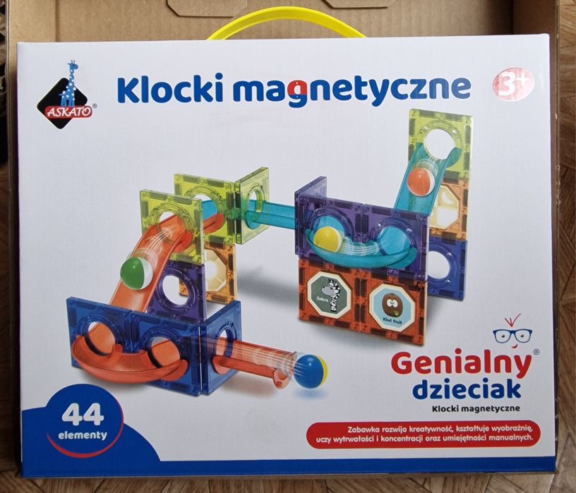 Klocki magnetyczne Askato 44 el
