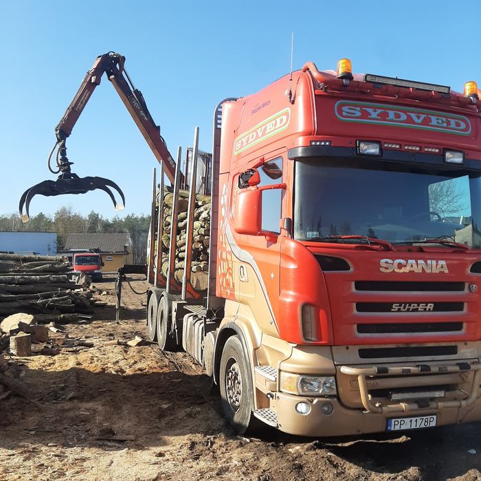 Transport Sprzedaż Drewna Wycinka drzew Piła +100 Transport Hds