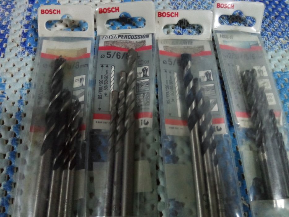 Bosch Jogo de bits/pontas brocas madeira hss alvenaria granito