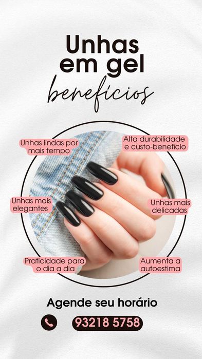 Modelos para unhas de Gel