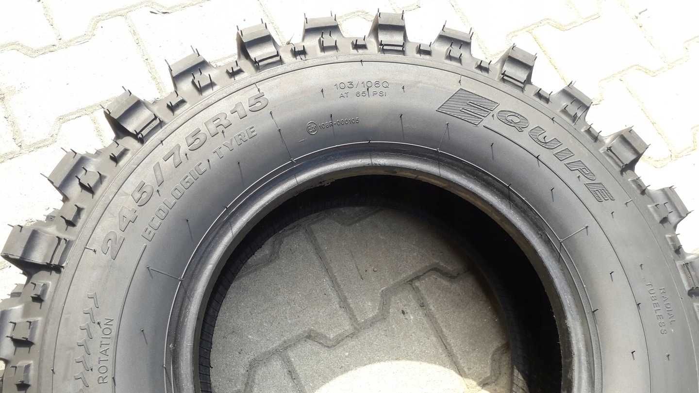 4x Opony 245/75R15 Trekker 4x4 Bieżnikowane Nowe Simex 2025rok