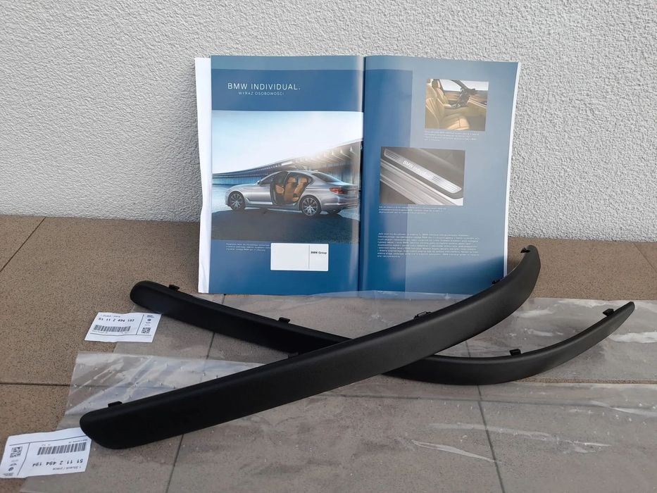 ORYGINALNE LISTWY ASO KPL PRZÓD PRZEDNIE ZDERZAKA BMW E39 M PAKIET M5 Wysyłka