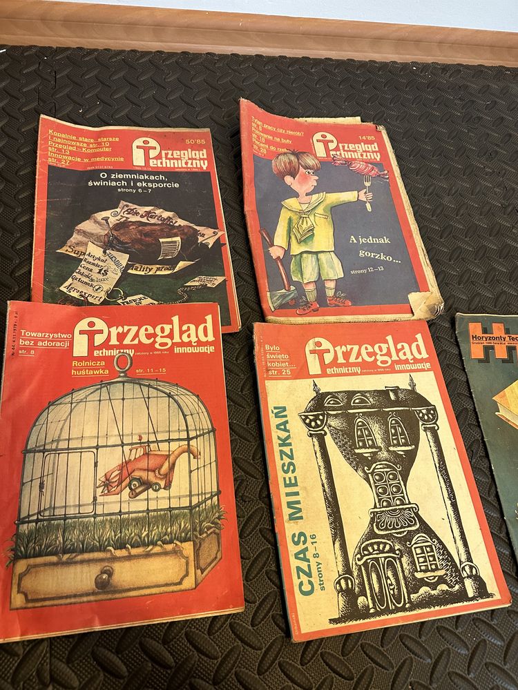 Stare czasopismo magazyn Przegląd Techniczny PRL 5szt.