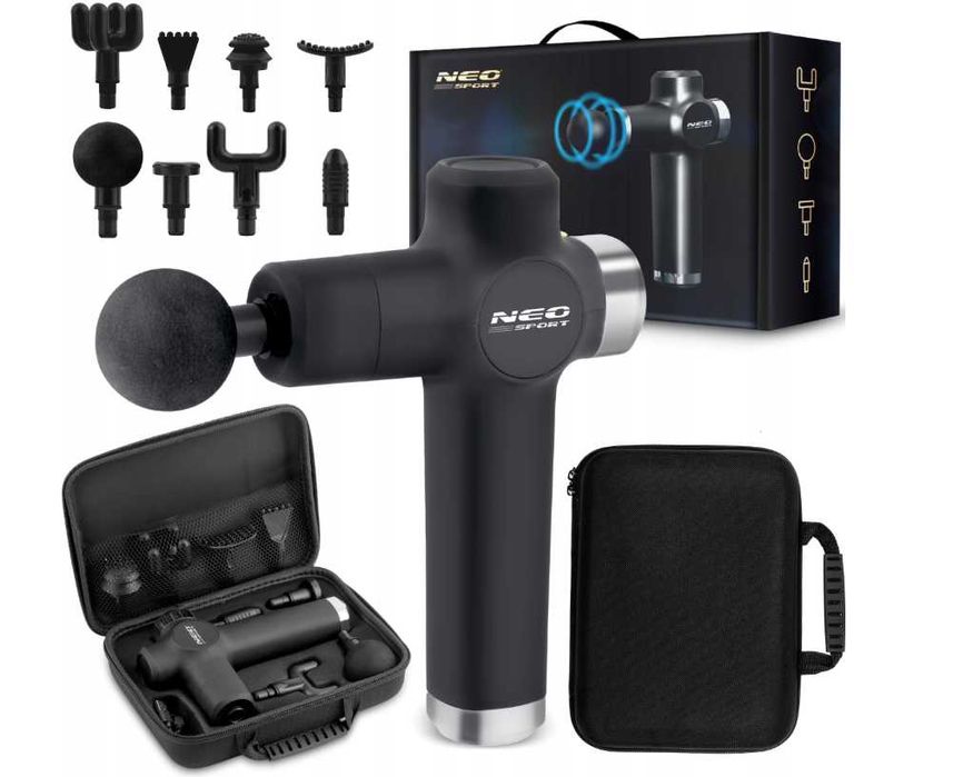 Pistolet do masażu NEO-SPORT – masażer do ciała i pleców, Massage Gun