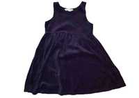 H&M sukienka dziecięca wizytowa zimowa welur 98/104