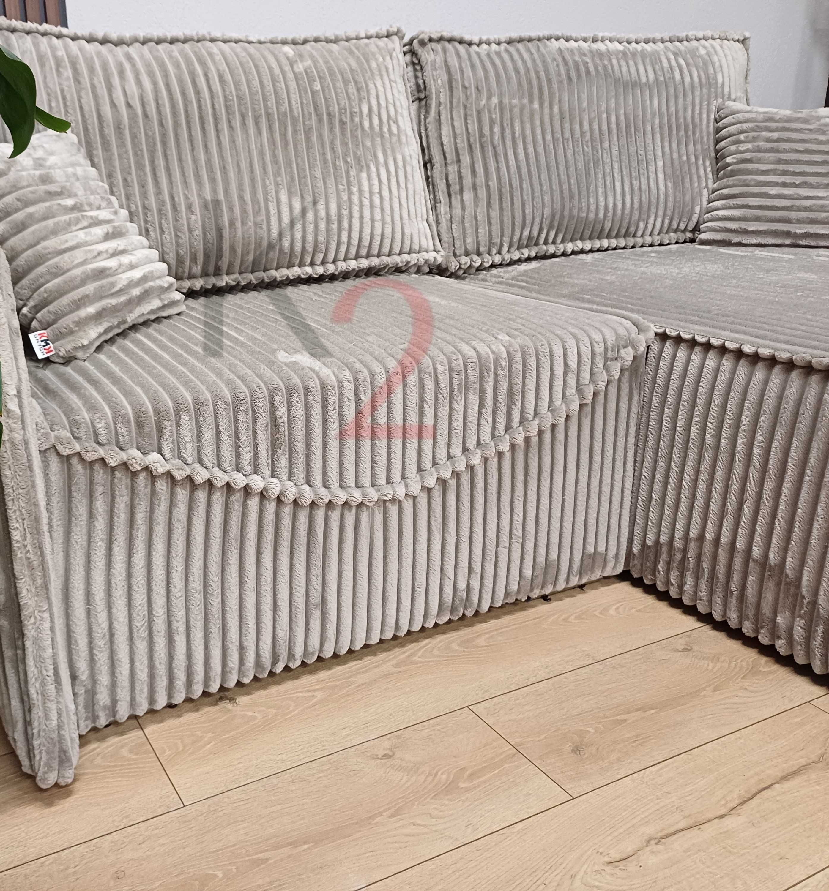 Narożnik WERA, prążkowany, młodzieżowa, sofa, kanapa, hotelowa, design