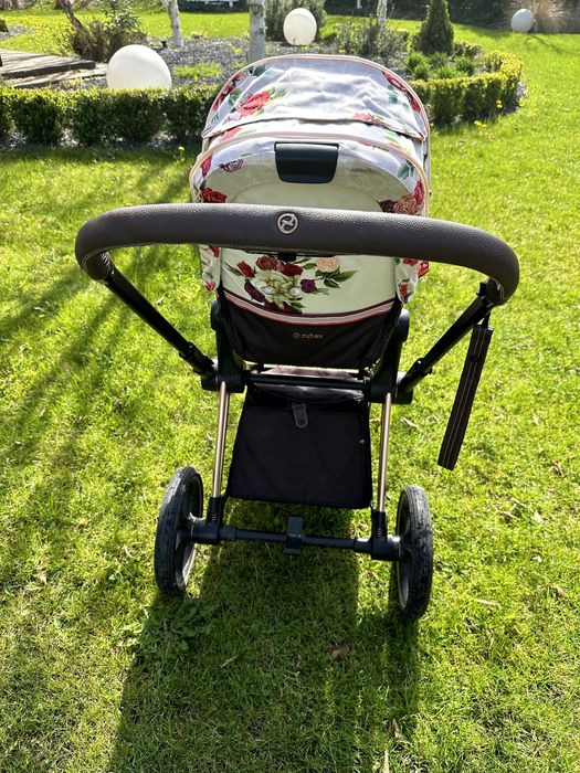 Wózek dziecięcy CYBEX Priam 2.0 Platinum Rose Gold Spring Blossom BDB