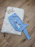 Welurowe leginsy Mielczarkwoski push up xs bany blue