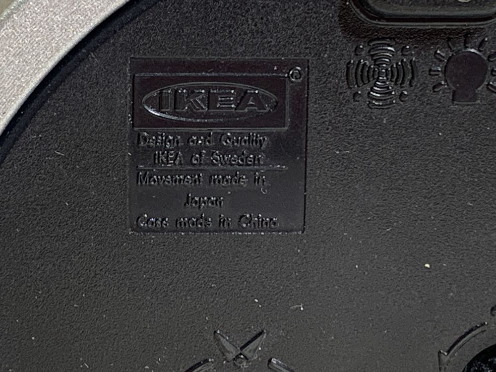 Zegar vintage budzik Mikael Warnhammer for Ikea rzadki Klunsa Y2K 2001