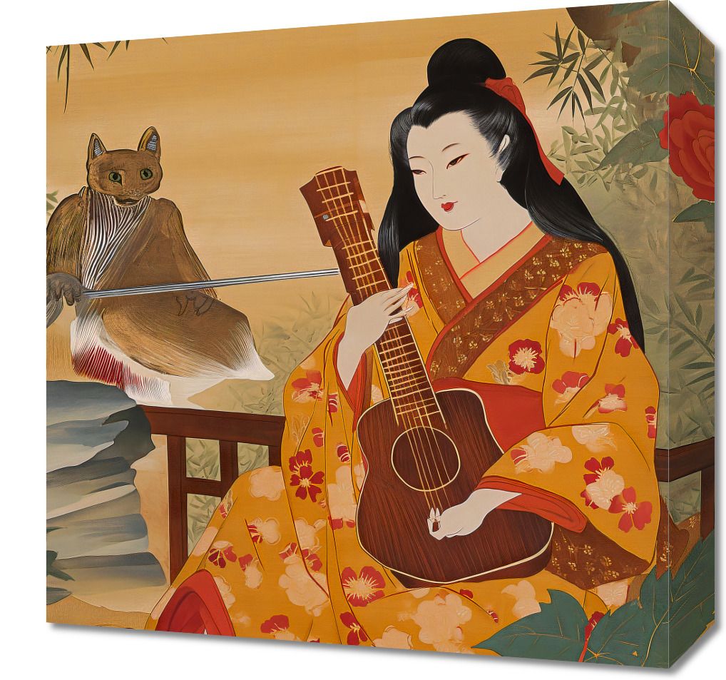 Obraz 40x40cm Muzyka i Poeci