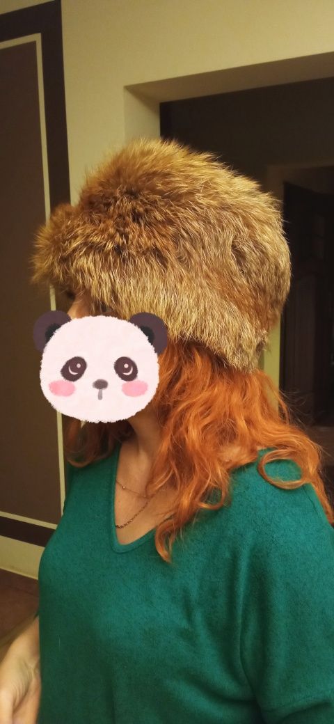 Czapka damska z naturalnego futra