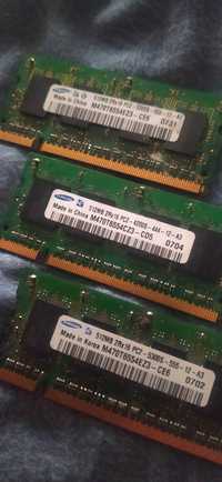 Память SO-DIMM DDR2, 512Mb, 667 MHz, Samsung (M470T6554EZ3-CE6)