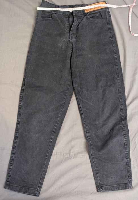 Джинсы чёрные 72 см талия