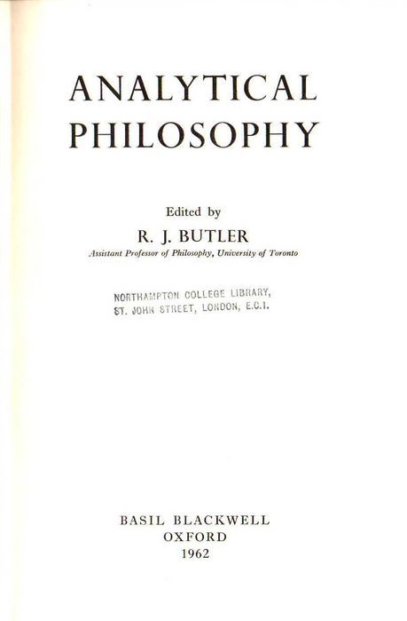 Livro - Analytical Philosophy