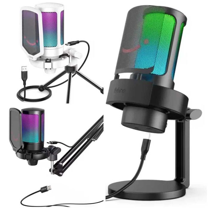 ‼️Мікрофон ігровий студійний FIFINE M6 A8 A6T A6V A2  K669B K688 нові