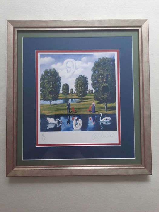 Rafał Olbiński obraz - inkografia KURTYNA I - seria limitowana II/XX