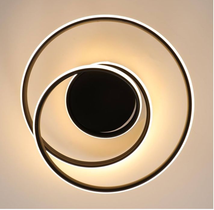 Lampa Sufitowa Led Kreatywna Nowoczesna Czarna 3000K
