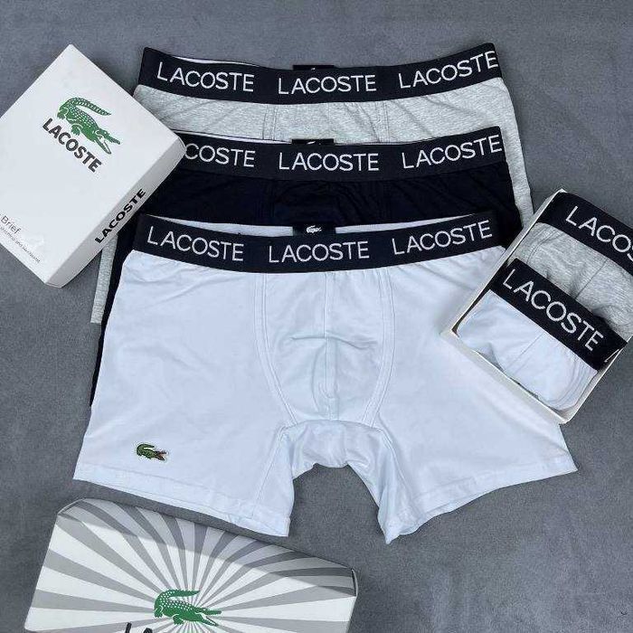 Lacoste чоловічі повномірні боксери. Мужские полномерные трусы