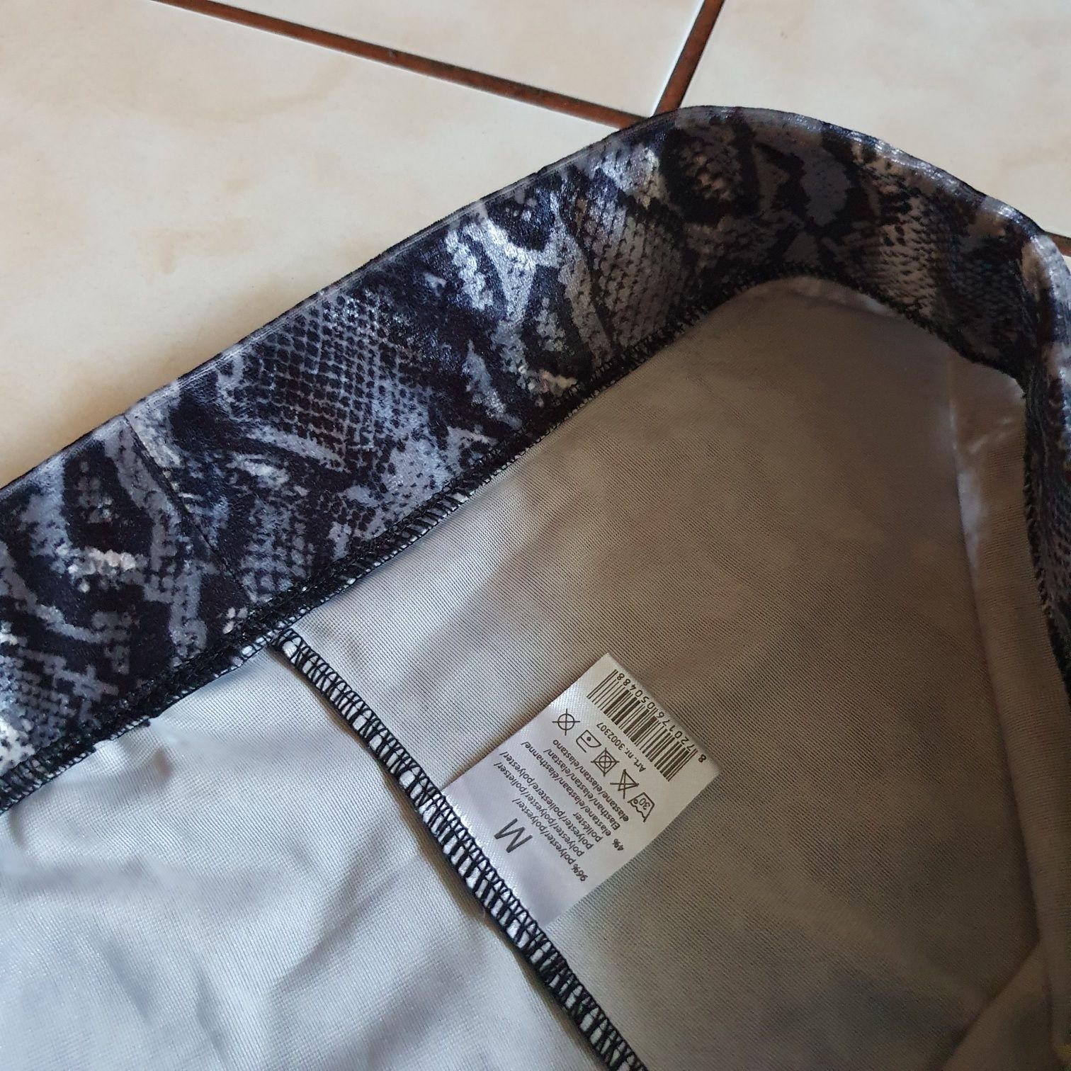 Legginsy welurowe zwierzęcy print