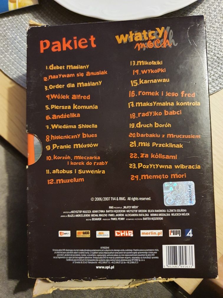 Serial Włatcy móch. Sezon 1-2 płyta DVD 4 sztuki odcinek 1-24