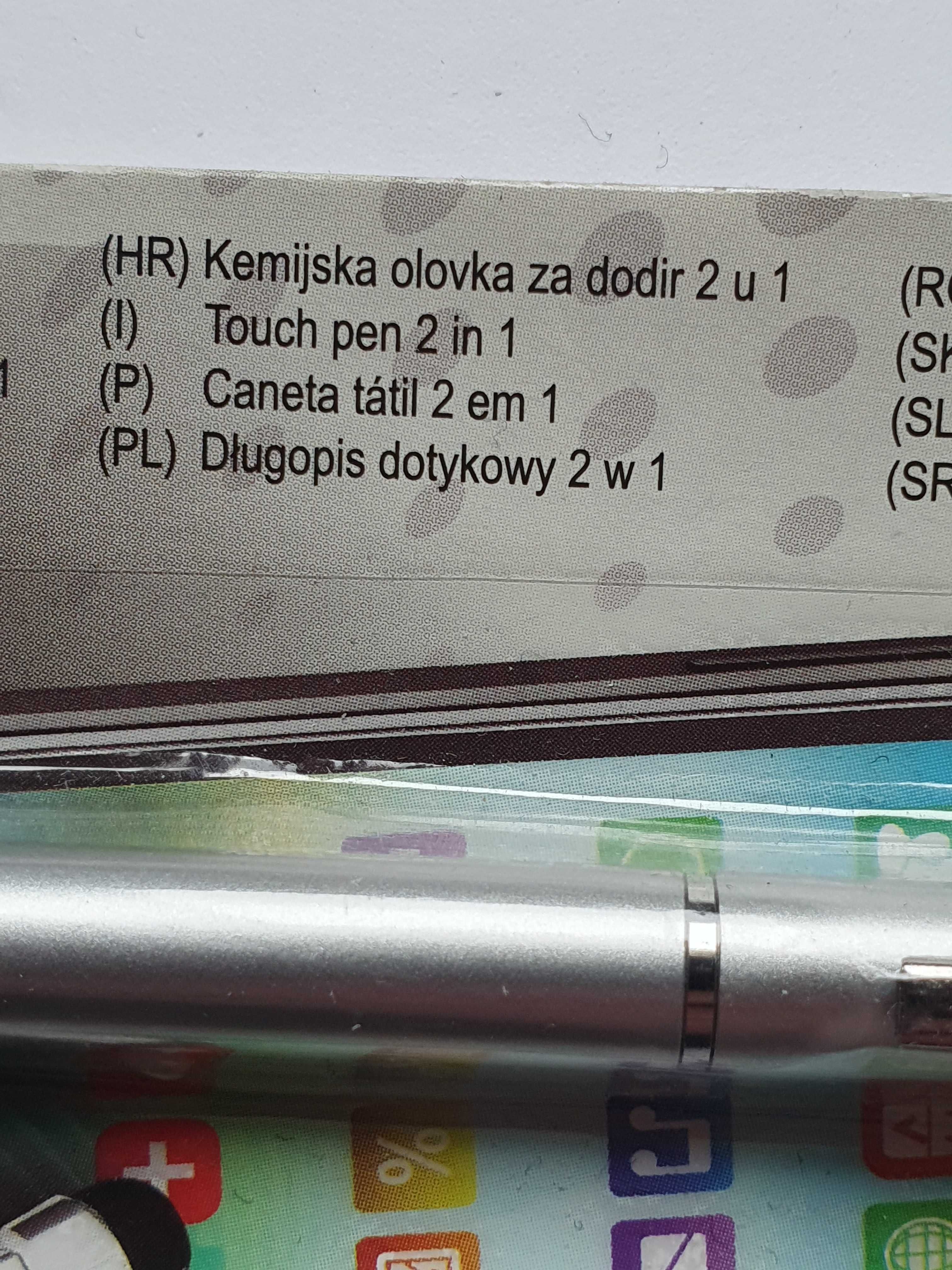 Długopis dotykowy 2 w 1 Rysik do smartfonów Touchpen OfficeLine Srebro