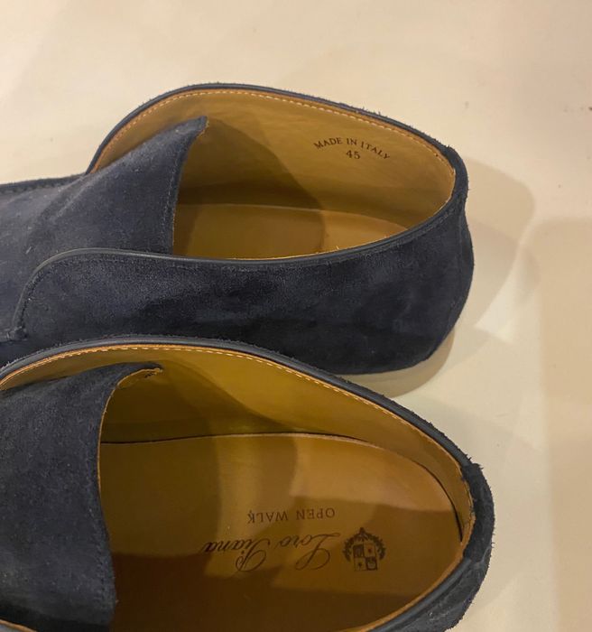 Дезерти, лофери замша темно сині Lora Piano оригинал