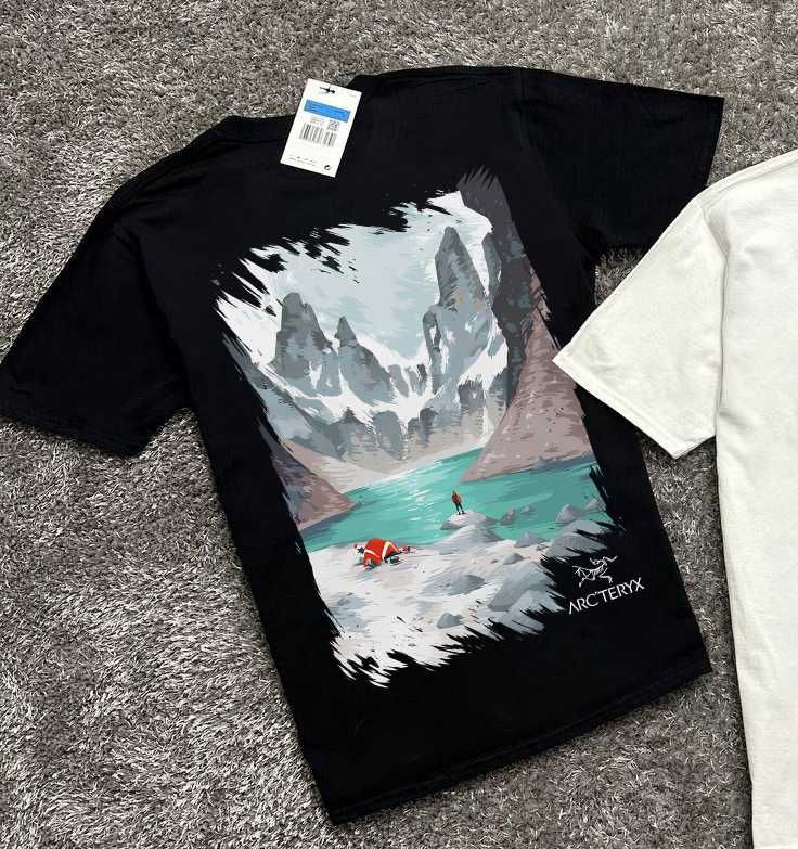 ARCTERYX Футболка » Neon Mountain » Артерикс BIG Logo Принт » С М Л ХЛ