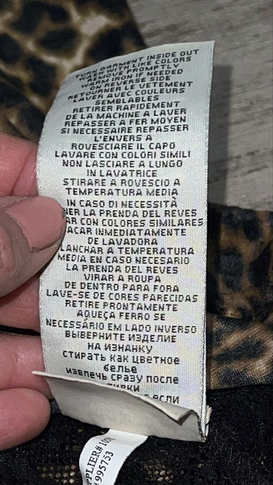 bluzka panterka z koronką xs 34 ralph lauren