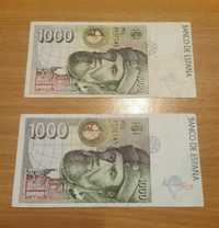 Vendo 2 notas de 1000 pesetas (Espanha)