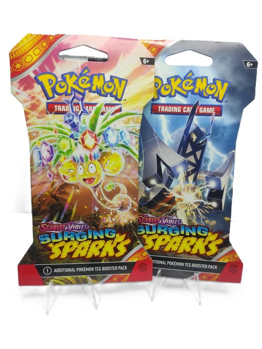 2x TCG: Scarlet & Violet - Surging Sparks - Sleeved Booster Pack