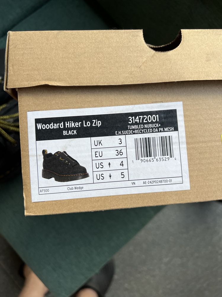 ‼️Оригінальні жіночі черевики Dr Martens Woodard Hiker / шкіряні туфлі