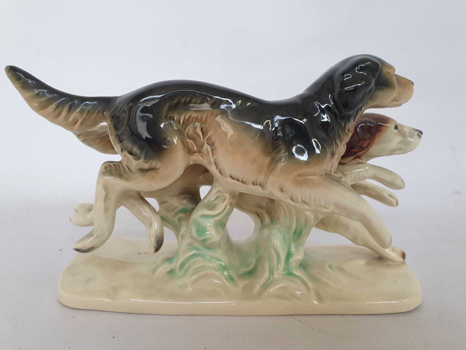 figurka psy gończe porcelanowa mysliwskie