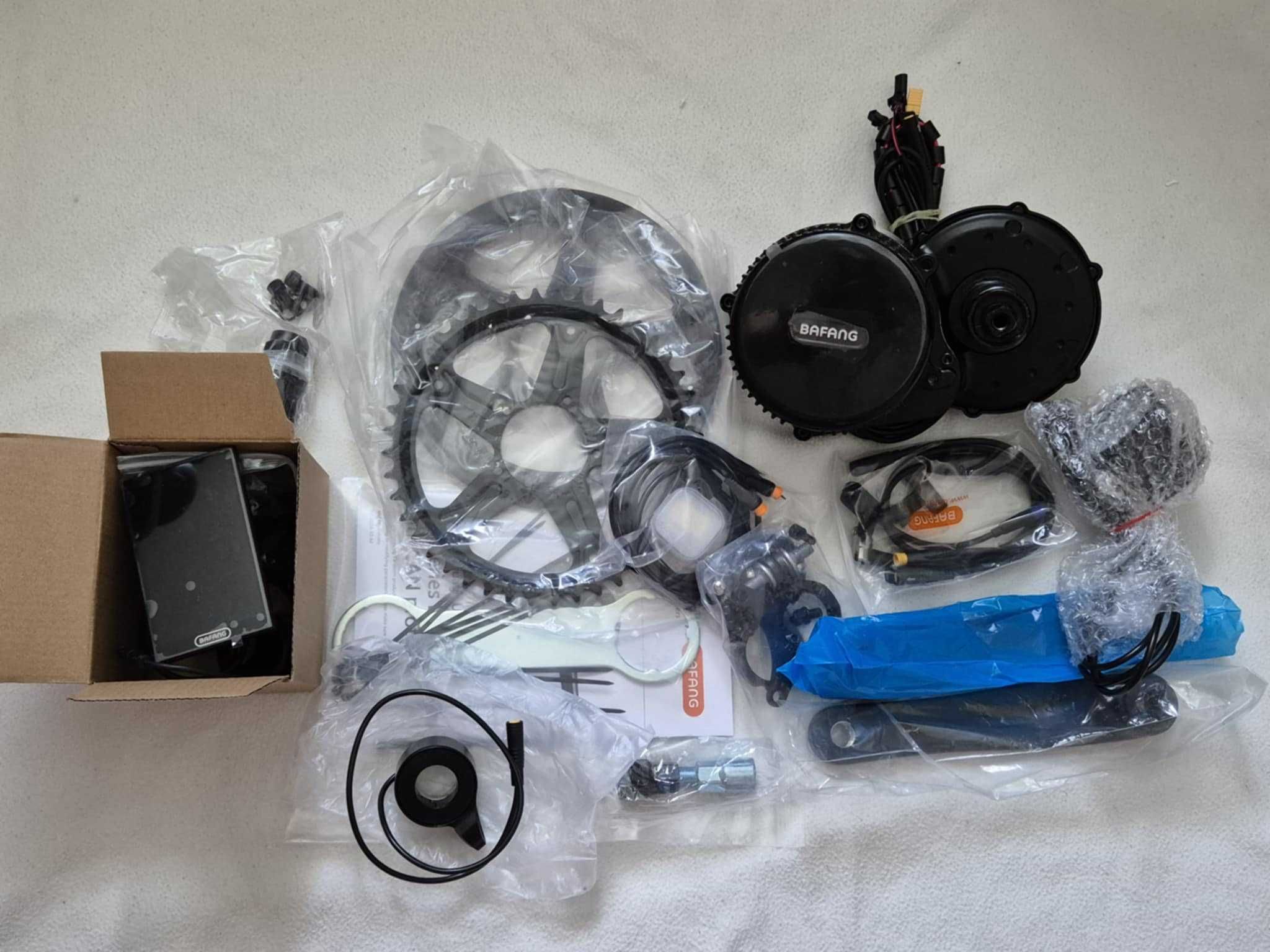 Bafang BBS02B 48V 750W silnik zestaw do konwersji roweru elektrycznego