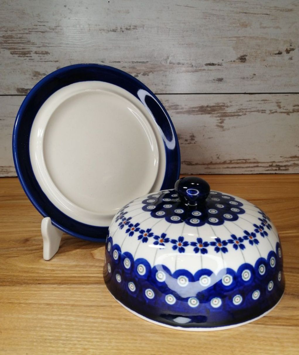 *Pojemnik ceramiczny z pokrywą Bolesławiec Z.C.B ceramika Bolesławiec