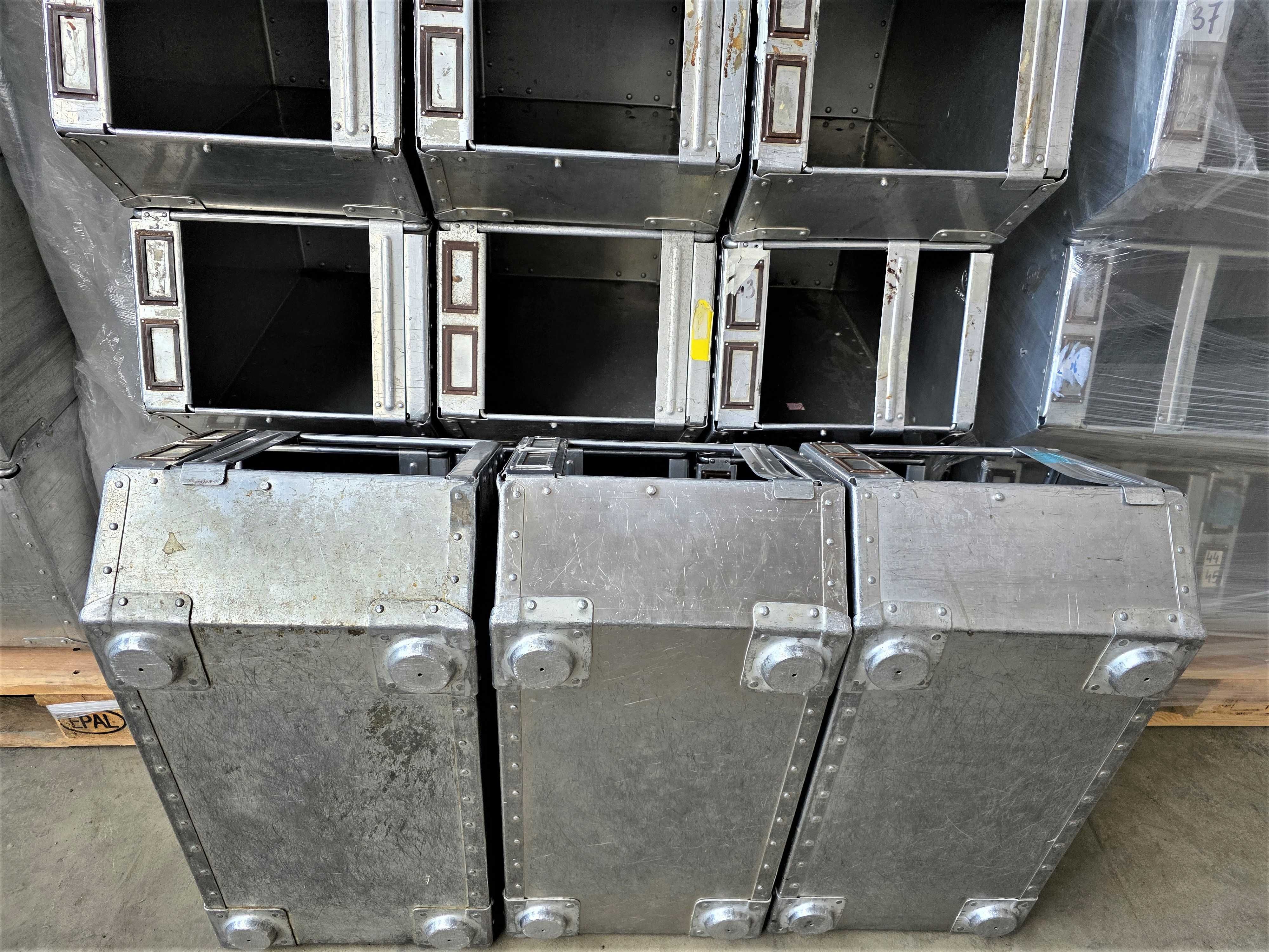 Pojemnik Kosz Kuweta Skrzynka Metalowy Aluminiowy Magazynowy Transport