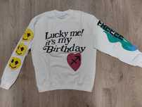 Bluza biała młodzieżowa męska damska unisex streetwear nowa L XL