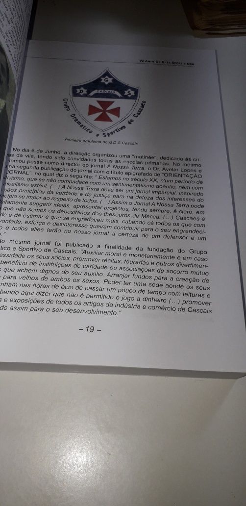 Grupo Dramático e Sportivo de Cascais, 92 Anos de Arte, Sport e Bem