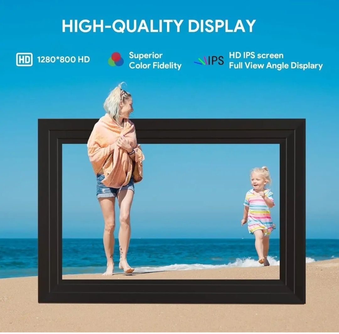 Цифрова фоторамка FRAMEO WiFi 10.1 дюйма з внутрішньою пам яттю 32 ГБ
