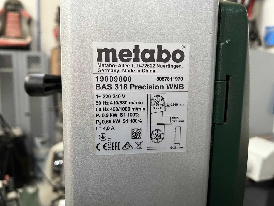 Piła taśmowa Metabo BAS 318 Precision WNB