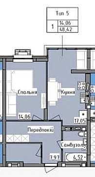 Продаж однокімнатної квартири вул. Роксоляни ЖК R2 Residence, ВЛАСНИК