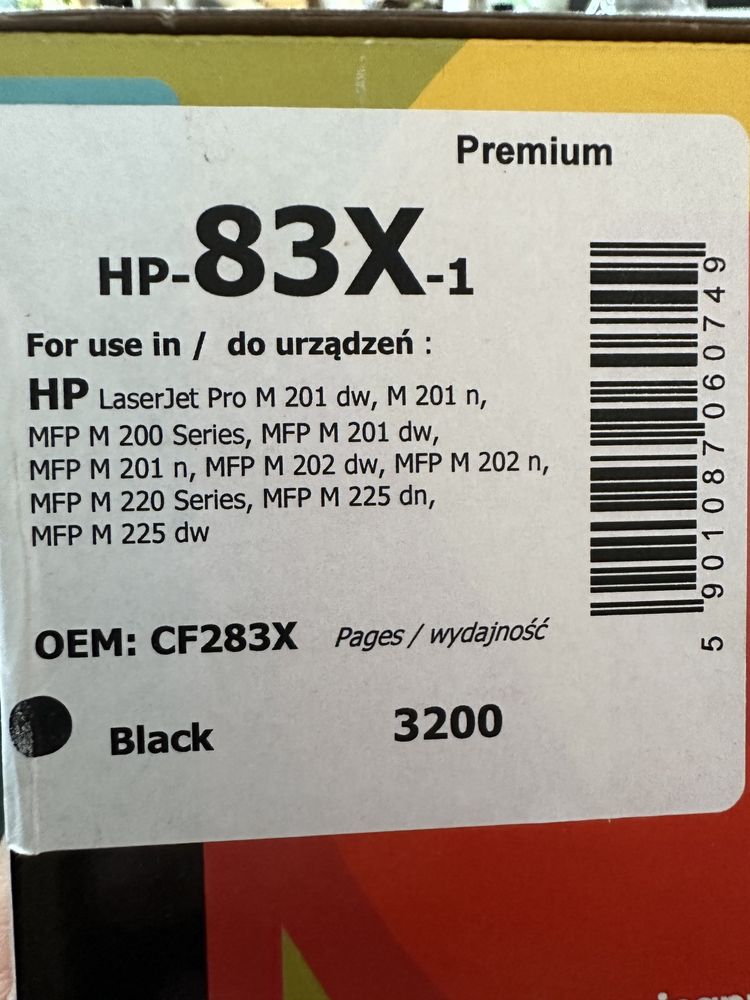 Tusz INQ HP-83X -1 czarny CF283X