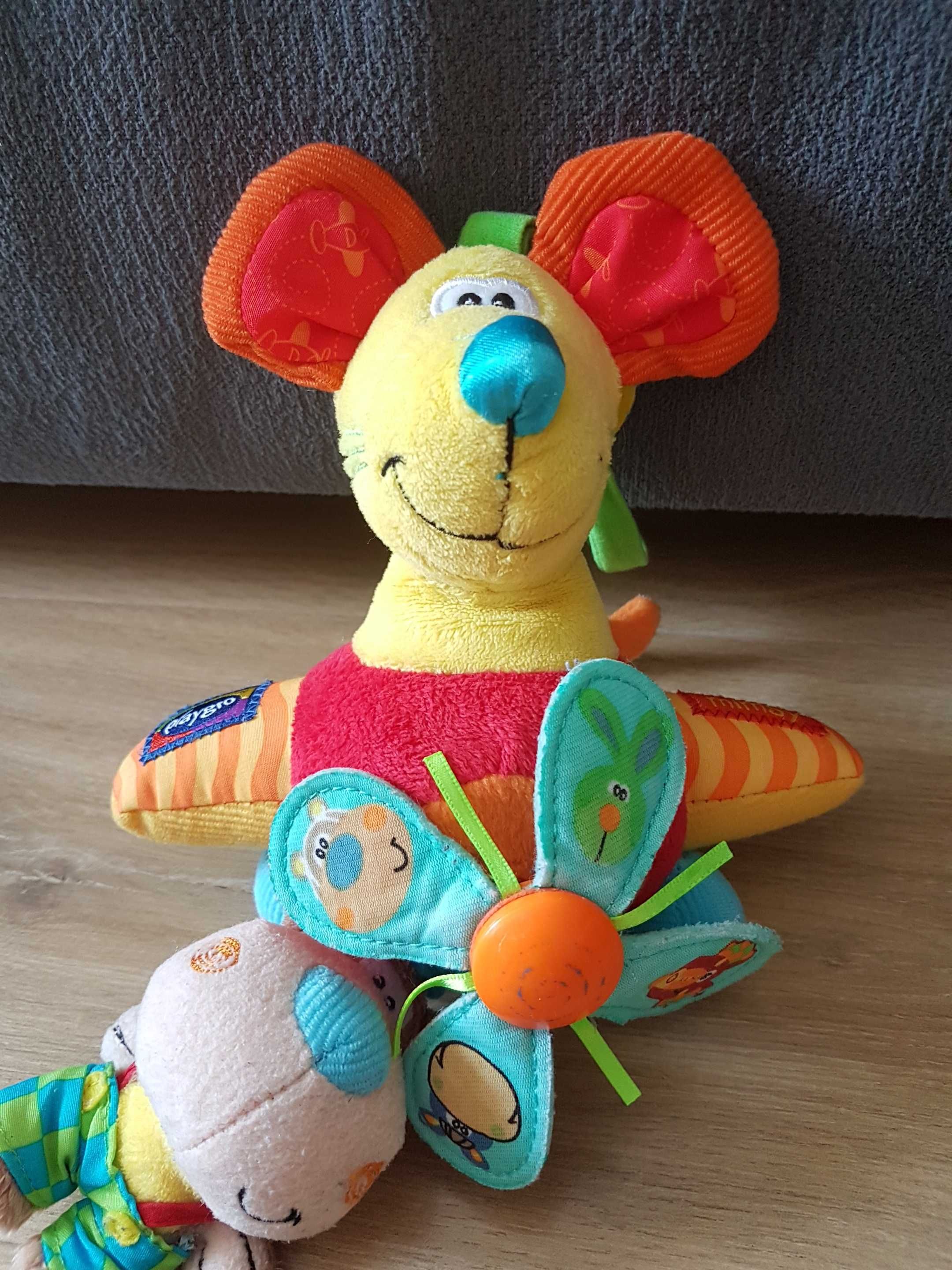 ToyBox Playgro zawieszka z pozytywką Mysz w samolocie kręci się śmigło